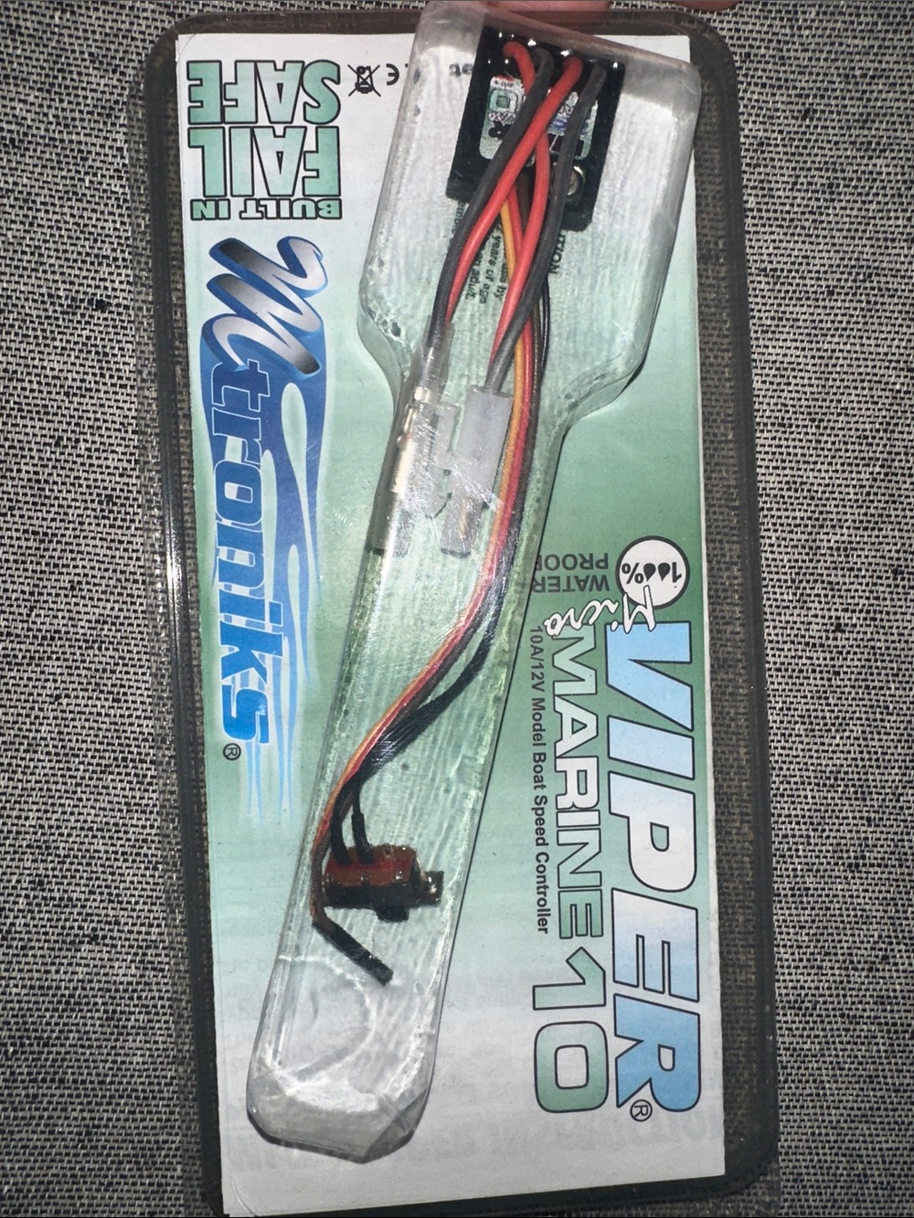 MecTroniks Viper Marine 10 RC Boat Speed Controller - Green/Blue